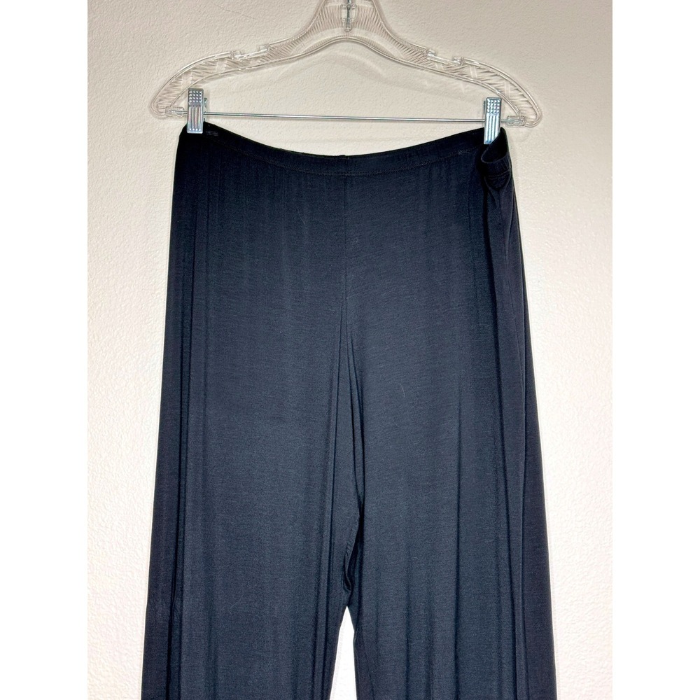 EBERJEY Womens Gisele Pajama PJ Pants Bottoms XXL Black w. White Piping Tencel - Picture 2 of 8